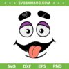 Funny Grimace Face SVG PNG, Cartoon Face Tongue Out SVG, Cute Grimace Purple DXF SVG PNG EPS