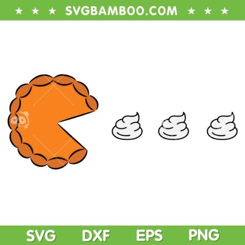 Funny Thanksgiving Pumpkin Pie SVG, Thanksgiving Gamer SVG, Cute Thanksgiving Cake DXF SVG PNG EPS