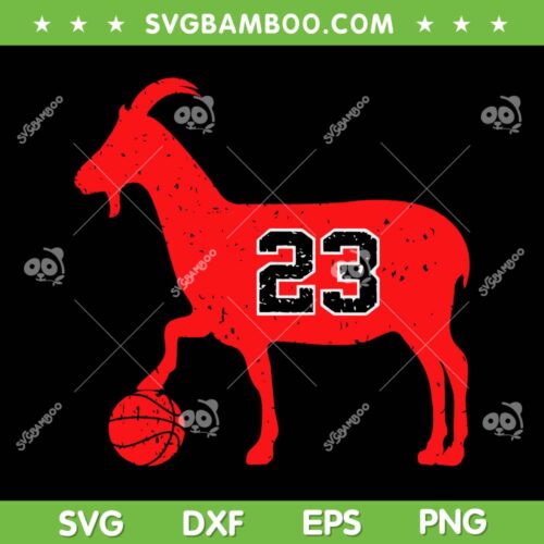 GOAT 23 Vintage SVG PNG, Michael Jordan Goat 23 SVG, Funny Baseball DXF SVG PNG EPS
