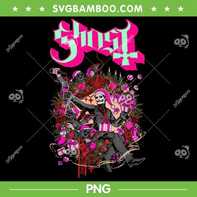 Ghost Festivus PNG, Ghost Festivus Legion Of Ghost PNG, Pink Santa Hat Ghost PNG