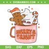 Gingerbread Merry And Bright SVG PNG, Groovy Merry Bright Gingerbread SVG, Christmas Santa Gingerbread DXF SVG PNG EPS Gingerbread Merry And Bright SVG PNG, Groovy Merry Bright Gingerbread SVG, Christmas Santa Gingerbread DXF SVG PNG EPS