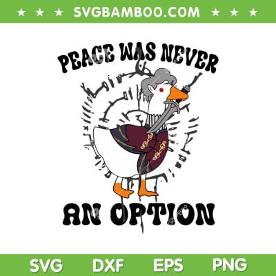 Goose Astarion Peace Was An Never Option SVG, Funny Goose Astarion SVG, Goose Astarion Baldurs Gate 3 DXF SVG PNG EPS Goose Astarion Peace Was An Never Option SVG, Funny Goose Astarion SVG, Goose Astarion Baldurs Gate 3 DXF SVG PNG EPS