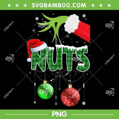 Grinch Chest Nuts PNG, Nuts Grinch Hand Christmas PNG, Chestnuts Christmas Couples PNG