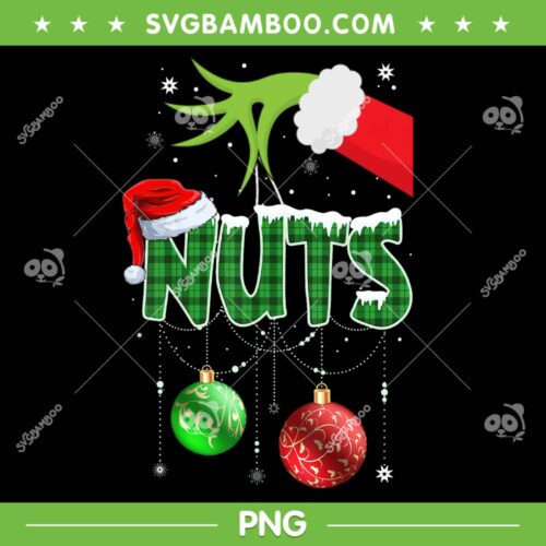 Grinch Chest Nuts PNG, Nuts Grinch Hand Christmas PNG, Chestnuts Christmas Couples PNG