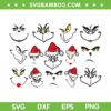 Grinch Face Christmas SVG Bundle, The Grinch Christmas SVG Bundle, Merry Grinchmas DXF SVG PNG EPS