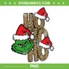 Grinch Ho Ho Ho Leopard PNG, Ho Ho Ho Leopard Grinchmas PNG, Grinch Face Christmas PNG