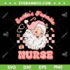 Groovy Santas Favorite Nurse SVG PNG, Christmas RN ER ICU SVG, Santa Nurse Groovy DXF SVG PNG EPS