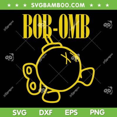 Grunge Bomb SVG PNG, Bob Omb Yellow SVG, Super Mario Bros DXF SVG PNG EPS Grunge Bomb SVG PNG, Bob Omb Yellow SVG, Super Mario Bros DXF SVG PNG EPS