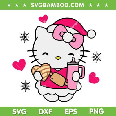 Hello Kitty Cup And Bag Christmas SVG, Sanrio Kitty Stanley Tumbler SVG, Pink Kitty Christmas DXF SVG PNG EPS Hello Kitty Cup And Bag Christmas SVG, Sanrio Kitty Stanley Tumbler SVG, Pink Kitty Christmas DXF SVG PNG EPS