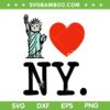 I Really Heart Love New York SVG PNG, Statue Of Liberty Cat SVG, Cat Love NY DXF SVG PNG EPS