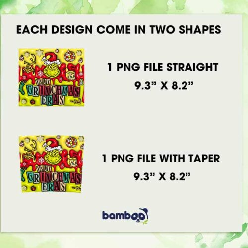 In My Grinchmas Eras Tumbler Wrap PNG, 3D Inflated Grinch Christmas Eras 20oz Skinny Tumbler Template PNG In My Grinchmas Eras Tumbler Wrap PNG, 3D Inflated Grinch Christmas Eras 20oz Skinny Tumbler Template PNG