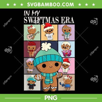In My Swiftmas Era PNG, Gingerbread Christmas The Eras Tour PNG, Santa Gingerbread PNG