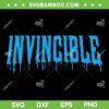 Invincible Paint Drip Logo SVG PNG, Invincible Bloody Logo SVG, Invincible Vintage DXF SVG PNG EPS