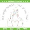 Magic Castle Christmas SVG PNG, The Most Magical Time Of The Year SVG, Castle Christmas Light DXF SVG PNG EPS Magic Castle Christmas SVG PNG, The Most Magical Time Of The Year SVG, Castle Christmas Light DXF SVG PNG EPS