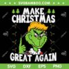 Make Christmas Great Again Donald Trump SVG, Funny Trump Grinch Xmas SVG, Trump Make Christmas DXF SVG PNG EPS