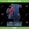 Marvel Spider Man Swinging 4th Birthday PNG, Spiderman 4th Birthday PNG, Birthday Boy Superhero PNG Marvel Spider Man Swinging 4th Birthday PNG, Spiderman 4th Birthday PNG, Birthday Boy Superhero PNG