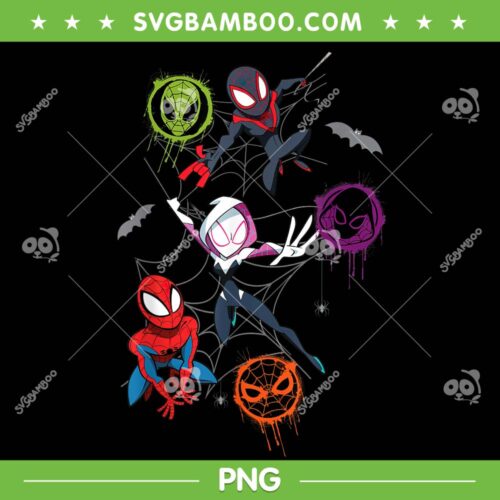 Marvel Studios Spider Man And His Amazing Friends PNG, Cute Spidey And Friends PNG, Amazing Friends Halloween PNG