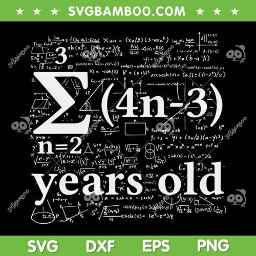 Math 14 Birthday Boy SVG PNG, 14 Year Old Math Boy Birthday SVG, 14th Birthday Love Math DXF SVG PNG EPS