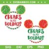 Mickey Mouse Ear Gingerbread SVG PNG, Disney Mouse Chears To The Holidays SVG, Christmas Mickey Gingerbread DXF SVG PNG EPS