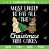 Most Likely To Eat Christmas Tree Cakes SVG, Three Tree Cakes Xmas SVG, Three Christmas Trees DXF SVG PNG EPS Most Likely To Eat Christmas Tree Cakes SVG, Three Tree Cakes Xmas SVG, Three Christmas Trees DXF SVG PNG EPS