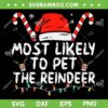 Most Likely To Pet The Reindeer SVG PNG, Funny Christmas Reindeer SVG, Family Christmas DXF SVG PNG EPS Most Likely To Pet The Reindeer SVG PNG, Funny Christmas Reindeer SVG, Family Christmas DXF SVG PNG EPS