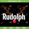 Most Likely To Try Ride Rudolph SVG PNG, Funny Rudolph Christmas SVG, Rudolph Face DXF SVG PNG EPS