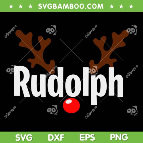 Most Likely To Try Ride Rudolph SVG PNG, Funny Rudolph Christmas SVG, Rudolph Face DXF SVG PNG EPS