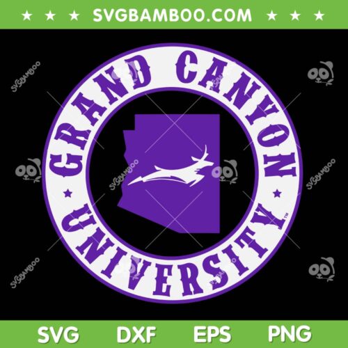 NCAA Grand Canyon University SVG PNG, Grand Canyon University Logo SVG, College Sports DXF SVG PNG EPS