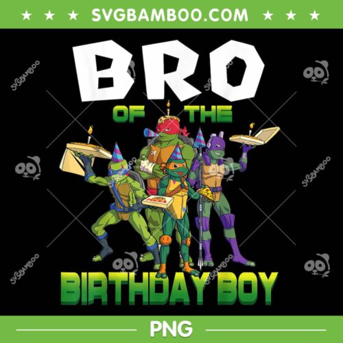 Ninja Turtles Brother Of The Birthday Boy PNG, Happy Birthday Ninja Turtles PNG, Happy Turtle Ninja PNG