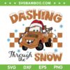 Pixar Cars Dashing Through The Snow SVG, Mater Cars Merry Christmas SVG, Winter Christmas DXF SVG PNG EPS