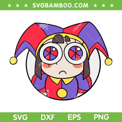 Pomni Funny Ragatha Caine SVG PNG, Pomni The Amazing SVG, Emoji Amazing DXF SVG PNG EPS