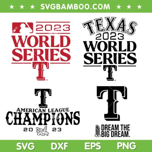 Rangers Champions SVG Bundle, Texas Rangers World Series SVG Bundle, 2023 World Series DXF SVG PNG EPS
