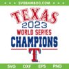 Rangers World Series Champions 2023 SVG PNG, Texas Rangers Baseball NLCS Champs SVG, Texas 2023 World Series Champions DXF SVG PNG EPS