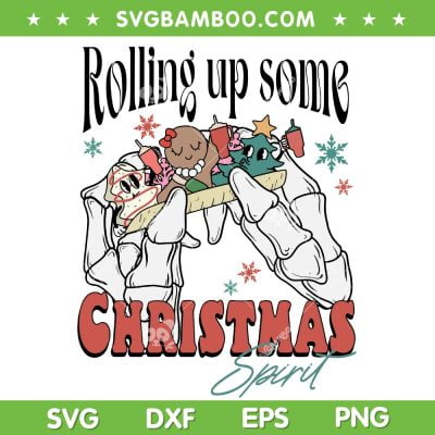 Rolling Up Some Christmas Spirit SVG PNG, Skeleton Rolling The Christmas SVG, Funny Christmas Tree DXF SVG PNG EPS Rolling Up Some Christmas Spirit SVG PNG, Skeleton Rolling The Christmas SVG, Funny Christmas Tree DXF SVG PNG EPS