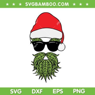 Santa 420 Weed SVG PNG, Santa Beard Marijuana SVG, Santa Cannabis Beard DXF SVG PNG EPS Santa 420 Weed SVG PNG, Santa Beard Marijuana SVG, Santa Cannabis Beard DXF SVG PNG EPS
