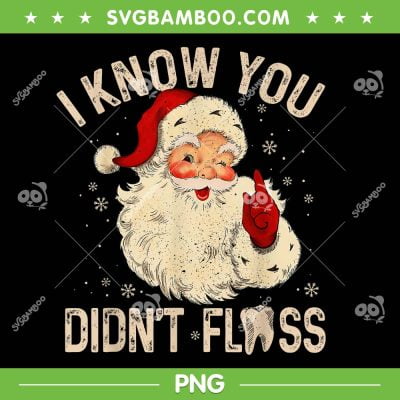 Santa I Know You Didn't Floss PNG, Dentist Dental Christmas PNG, Flossing Santa PNG Santa I Know You Didn't Floss PNG, Dentist Dental Christmas PNG, Flossing Santa PNG