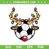 Soccer Ball Reindeer Christmas SVG PNG, Xmas Lights Sport SVG, Christmas Lights DXF SVG PNG EPS Soccer Ball Reindeer Christmas SVG PNG, Xmas Lights Sport SVG, Christmas Lights DXF SVG PNG EPS