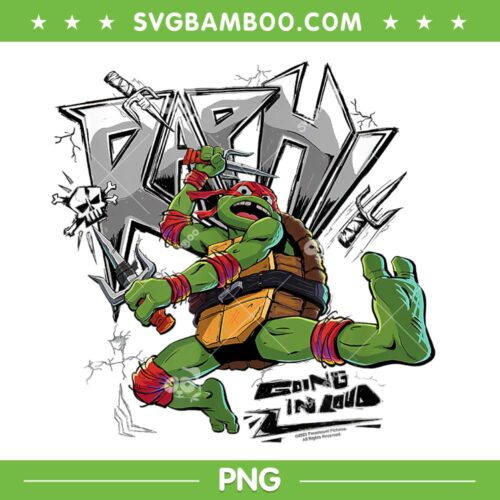 Teenage Mutant Ninja Turtles Raphael PNG, Mutant Mayhem Raph Pose PNG, Going In Loud Ninja Turtles PNG