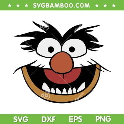 The Muppets Animal SVG PNG, Muppets Animal Face SVG, Puppets Film Festival DXF SVG PNG EPS