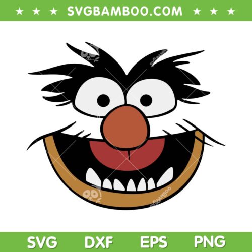 The Muppets Animal SVG PNG, Muppets Animal Face SVG, Puppets Film Festival DXF SVG PNG EPS