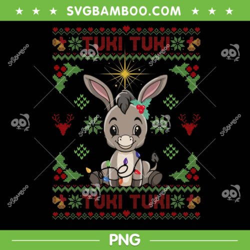 Tuki Tuki Donkey Ugly Xmas PNG, Mi Burrito Sabanero Mexican PNG, Christmas Donkey PNG