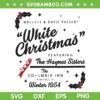 White Christmas Movie 1954 SVG PNG, Xmas Song Haynes Sisters SVG, Sisters White Christmas DXF SVG PNG EPS