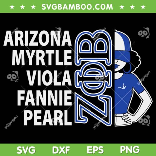 Zeta Phi Beta Sorority Est 1920 SVG PNG, Arizona Myrtle Viola Fannie Pearl SVG, Arizona Sister DXF SVG PNG EPS