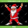 Happy Christmas Santa PNG, Santa Rock Hand PNG, Santa Claus Happy Holidays PNG