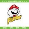 Plumber Mario SVG PNG, Plumber Super Mario Bros SVG, Video Game Mario DXF SVG PNG EPS