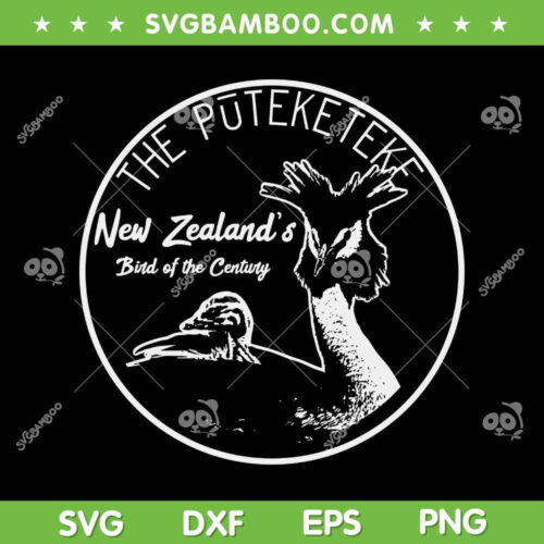 Puteketeke New Zealands Bird Of The Century SVG, Pūteketeke Bird Wins 2023 SVG, Bird Of The Century Poll DXF SVG PNG EPS