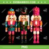 Sequin Nutcracker PNG, Nutcracker Christmas PNG, Retro Merry Christmas Nutcracker PNG