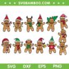 Сhristmas Gingerbread Man SVG Bundle, Santa Gingerbread Man SVG Bundle, Cute Christmas DXF SVG PNG EPS