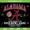 Alabama Crimson Tide Rose Bowl 2024 SVG, CFP Semi Football Flower SVG, 2023 Alabama Crimson Tide DXF SVG PNG EPS