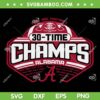 Alabama Crimson Tide SEC Champs 2023 SVG, Alabama Football 30 Time SVG, 30 Time Champs Alabam DXF SVG PNG EPS